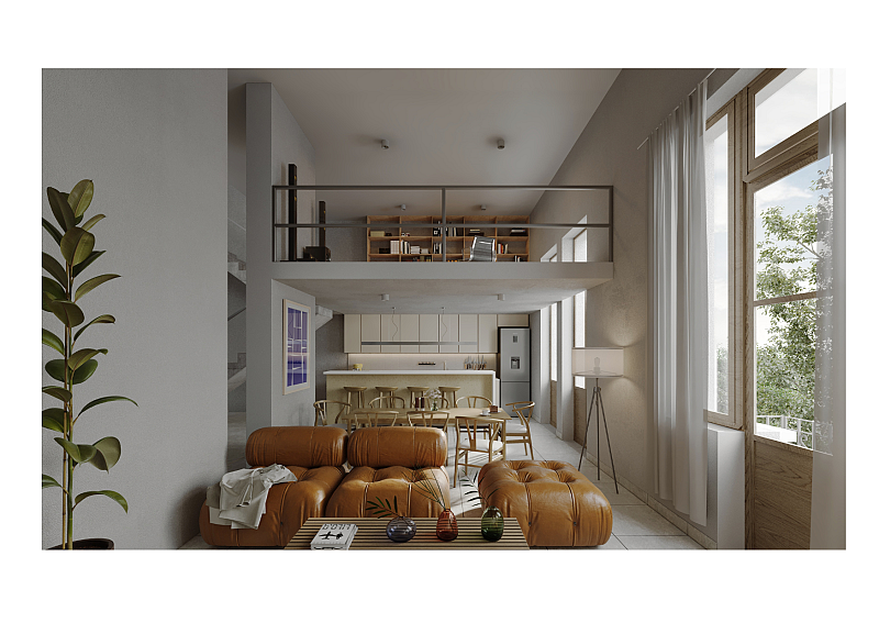 Departamento 3 Ambientes en Duplex - Thames 1452